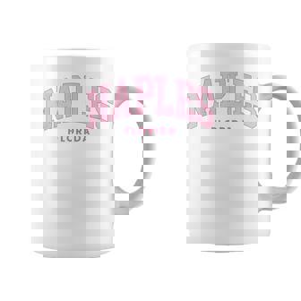Naples Florida Retro Preppy Throwback Girls Pink Coffee Mug - Monsterry