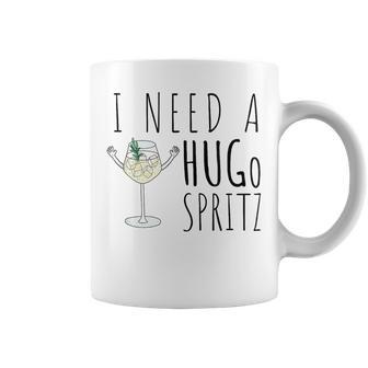 I Need A Hugo Spritz Summer Elderberry Prosecco Cocktail Hug Tassen - Geschenkecke