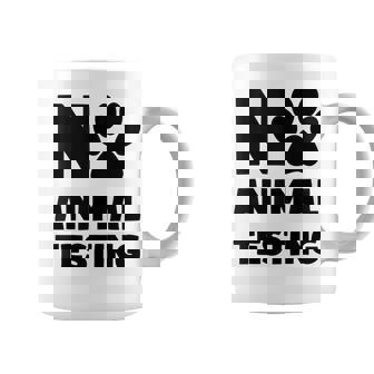 No Animal Testing Pata De Bienestar Animal Sin Mangas Taza de café - Regaloses