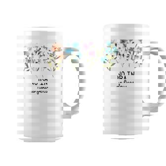 No Rain No Flowers Spring Floral Summer Plants Mental Health Graphic Print Coffee Mug - Monsterry