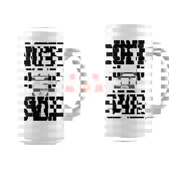 North Swole Merry Christmas Santa Claus Workout Gym Fitness Graphic Print Coffee Mug - Monsterry