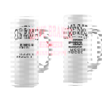 Olive Branch Mississippi MS Vintage Sports Red Premium Graphic Print Coffee Mug - Monsterry