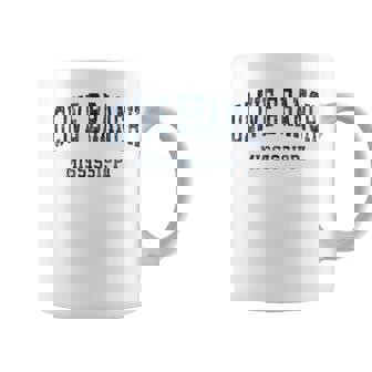 Olive Branch Mississippi MS Vintage Varsity Sports Navy Desi Graphic Print Coffee Mug - Monsterry