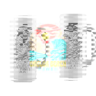 Oneloa Beach Hawaiianintage Aloha Surfer Retro 80S Tasse - Cadeauxyz