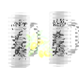 Palermo Limón Arte Sicilia Italiana Fruta Amante Italia Sicilia Taza de café - Regaloses