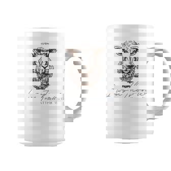 Parable Of The Lost Sheep With I Was The One Matthew Saying Graphic Print Coffee Mug - Monsterry