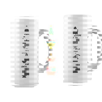 Peace On Earth Multicultural Holiday Diversity Symbols Graphic Print Coffee Mug - Monsterry