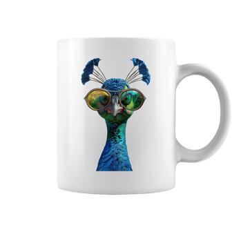 Pfau Motiv Blauer Pfau Pfauen Peacock Rad Pfauenrad Pfau Tassen - Geschenkecke