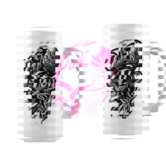 Pink Out Breast Cancer Awareness Basketball Player Lovers Coffee Mug - Monsterry