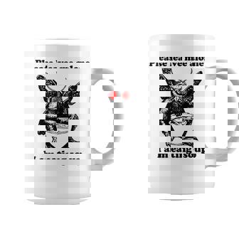 Please Leave Me Alone I Am Eating Soup Mothman Meme Coffee Mug | Mazezy
