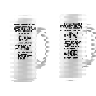Pretend I'm A Sticky Note Lazy Halloween Costume Graphic Print Coffee Mug - Monsterry