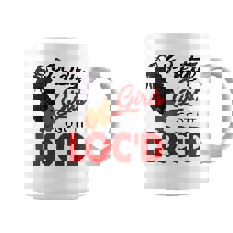 Pretty Girls Got It Loc'd Dreadlocks Juneteenth Girl Graphic Print Coffee Mug - Monsterry