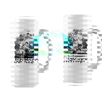 Rabbit Hare Animal Full Moon At Night Bunny 8-Bit Pixel Art Tank Top Graphic Print Coffee Mug - Monsterry