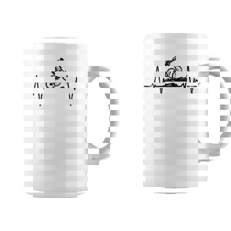 Regalo Ciclista Latido Del Corazón De Bicicleta Taza de café - Regaloses