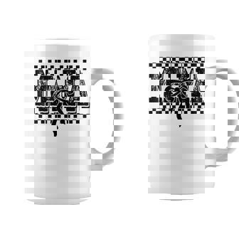Retro Checkered Mama Coquette Bow Mama Floral Coffee Mug - Thegiftio