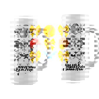 Retro Cute Softball Mimi Bow Softball Mom Women Coffee Mug - Thegiftio