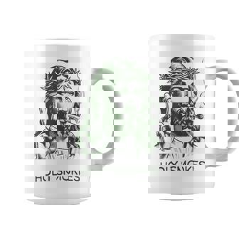 Retro Holy Smokes Jesus Marijuana Weed Cannabis Stoner 420 Coffee Mug - Thegiftio UK