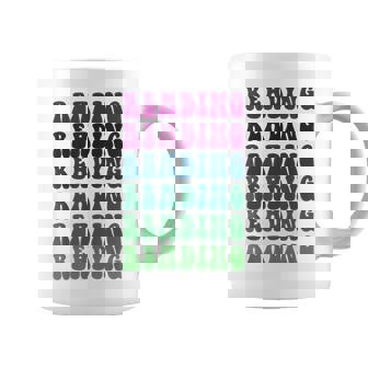 Retro READING Teacher Libraries Vibes Reading Teach Graphic Print Coffee Mug - Monsterry