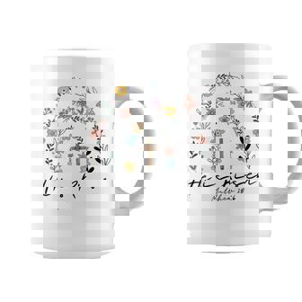 He Is Risen Flowers Rainbow Jesus Coffee Mug - Seseable