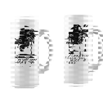 Riviera Maya Mexico Surf Vintage Sunset Surfer Retro Graphic Print Coffee Mug - Monsterry
