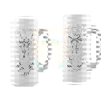 Rock And Roll Guitarraintage Rock Music Manga Larga Taza de café - Regaloses