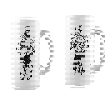 Ropa De Gimnasio Divertida Y Patriótica Donald Pump Trump Flex Taza de café - Regaloses