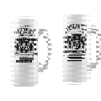 Rottweiler Mama Dog Lover Pet Owner Rottie Mom College Retro Coffee Mug - Seseable