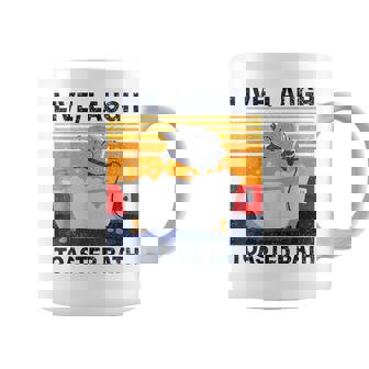 Saying Live Laugh Toaster Bath Inspirational Sarcastic Graphic Print Coffee Mug - Monsterry