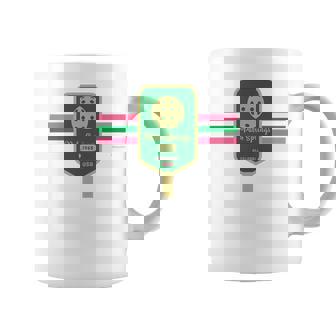 She Can Kick Palm Springs Pickleball Paddle Premium Graphic Print Coffee Mug - Monsterry