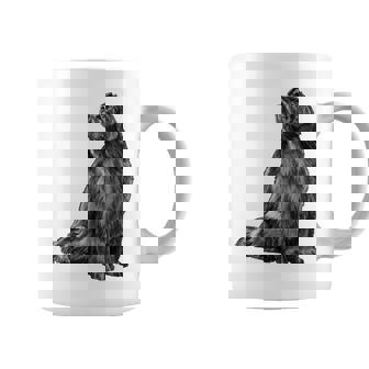 Sitting Newfie Dog Newfoundland Graphic Print Coffee Mug - Monsterry
