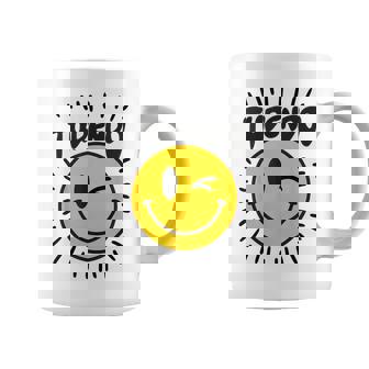 Sonrisa Emoticon Keep Smiling Cara Divertida Taza de café - Regaloses