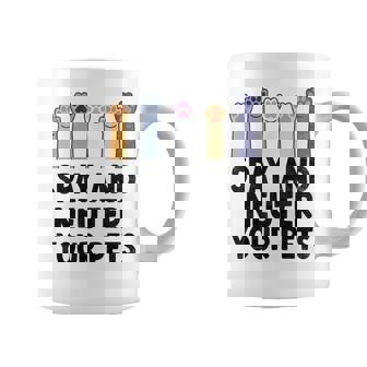 Spay And Neuter Your Pets Animal Rescue Cat Dog Graphic Print Coffee Mug - Monsterry