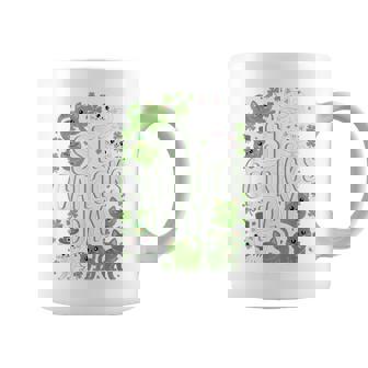 St Catricks Day Lucky Cats Saint Paddy Day Cat Lovers Graphic Print Coffee Mug - Monsterry