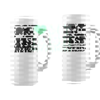 St Patrick Day I Love Irish Boys I Heart My Irish Boyfriend Coffee Mug - Thegiftio