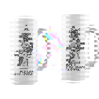 Stay Strong Drôle Mignon Licorne Musculation Gym Tasse - Cadeauxyz