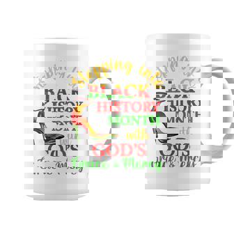 Stepping Into Black History Month With God's Christian Girls Coffee Mug - Thegiftio UK