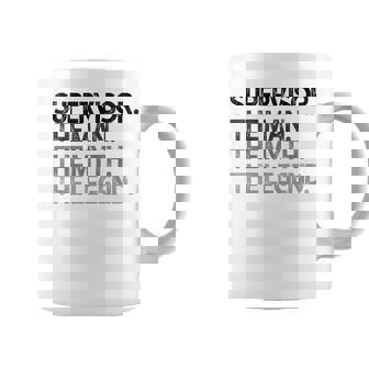 Supervisor The Man Myth Legend Graphic Print Coffee Mug - Monsterry