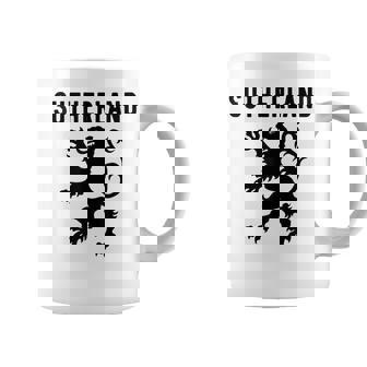 Sutherland Clan Scottish Family Name Scotland Heraldry Graphic Print Coffee Mug - Monsterry