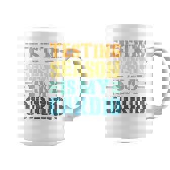 Testing Season Is My Cardio Teacher Testing Graphic Print Coffee Mug - Monsterry