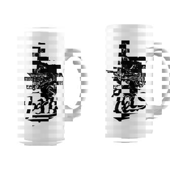 Texas TX State Map Pride Vintage Graphic Print Coffee Mug - Monsterry