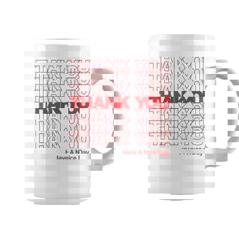 Thank You Have a Nice Day Plastic Grocery Bag T-Shirt Graphic Print Coffee Mug - Monsterry