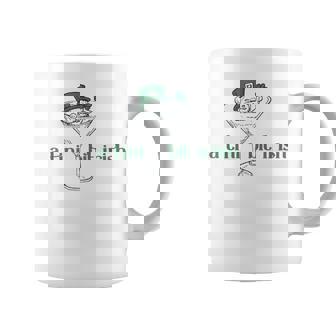 A Tiny Bit Irish Lucky Irish Girl Messy Bun Cocktail Coffee Mug - Monsterry
