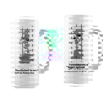 Transgender Operations On Aliens In Prison Political Humor Graphic Print Coffee Mug - Monsterry