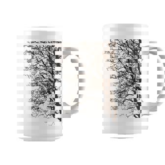 Trees Wildlife Nature Vintage Dark Forest Night Outdoor Coffee Mug - Thegiftio