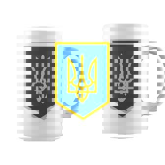 Ucrania Emblema Nacional Bandera Ucrania Manga Larga Taza de café - Regaloses