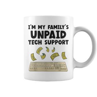 I Am The Unpaid Technical Support My Family Nerd Geek It Computer Gray Tassen - Geschenkecke