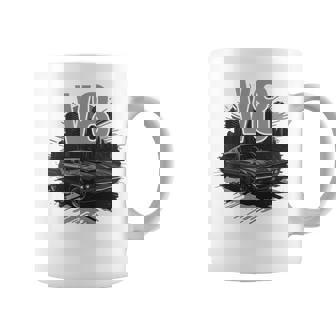 V8intage American Muscle Car Cilindrada8 Manga Larga Taza de café - Regaloses