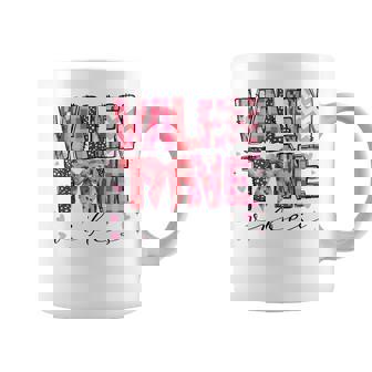 Valentine Vibes Valentines Day Pink Bow Girl Girl Coffee Mug | Mazezy