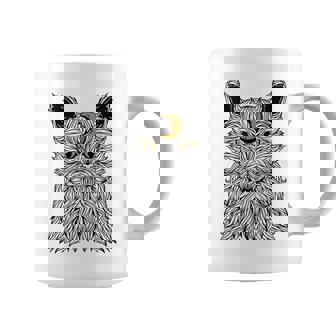 Vaporwave Cat And Moon For Cats Lover Manche Longue Tasse - Cadeauxyz