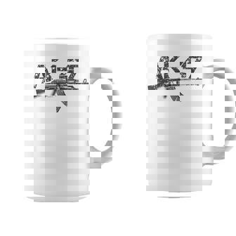 Vintage Ak-47 Rifle Envejecido Taza de café - Regaloses